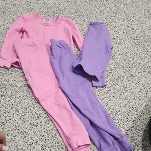 Sweet N Sassy 2 Sets Of Toddler Girls Thermal Pajamas